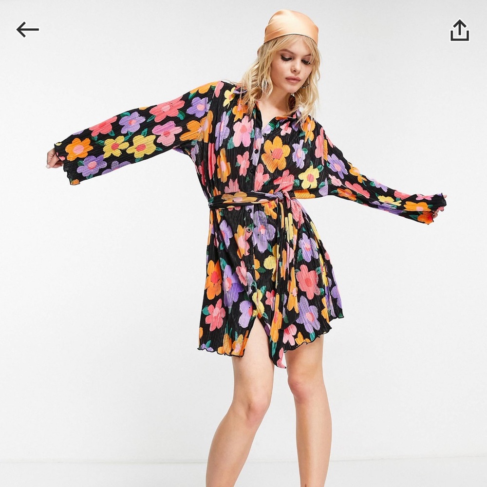 Retro Print Dress
